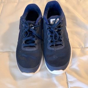 Navy Blue Nike sneakers